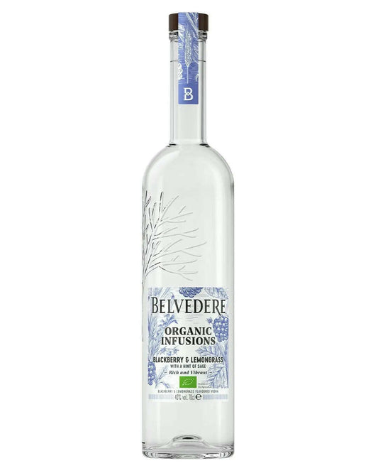 Belvedere Organic Infusions Blackberry & Lemongrass Vodka |Buy online with UK delivery at Drinks Yard | www.drinksyard.co.uk