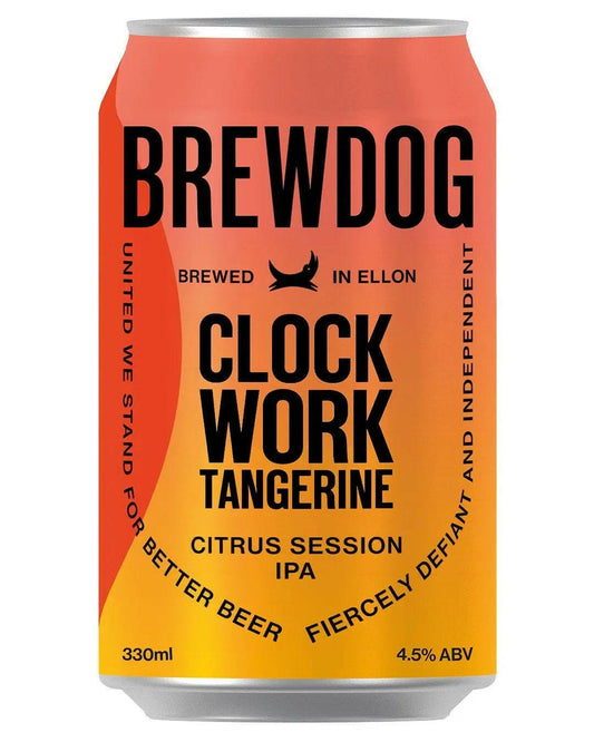 BrewDog Clockwork Tangerine Beer Can |Buy online with UK delivery at Drinks Yard | www.drinksyard.co.uk