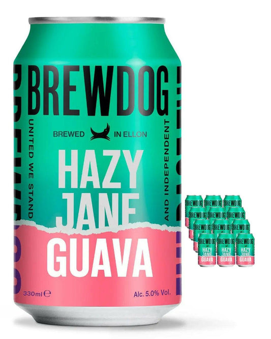 Brewdog Hazy Jane Guava Beer Can Multipack |Buy online with UK delivery at Drinks Yard | www.drinksyard.co.uk