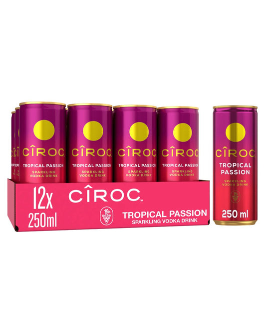 Ciroc Tropical Passion Premixed Cocktail Multipack |Buy online with UK delivery at Drinks Yard | www.drinksyard.co.uk