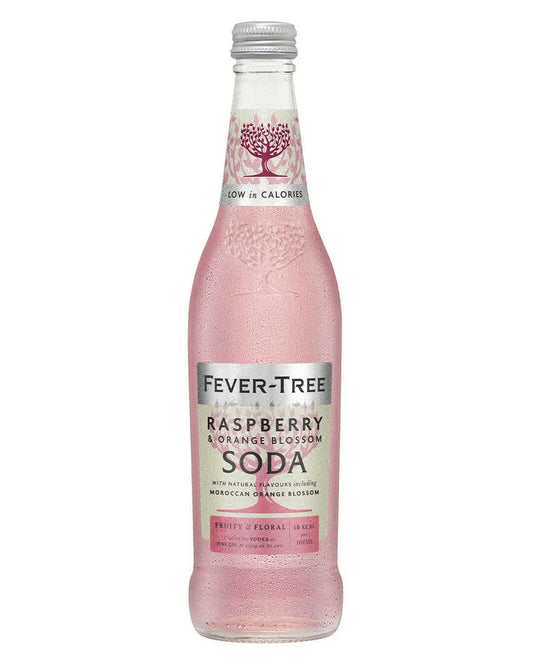 Fever Tree Raspberry & Orange Blossom Soda Water |Buy online with UK delivery at Drinks Yard | www.drinksyard.co.uk