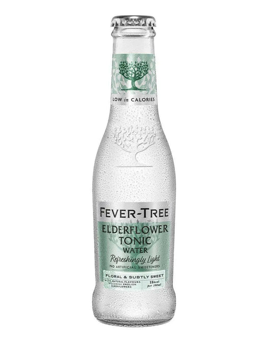 Fever-Tree Refreshingly Light Elderflower Tonic Water 200ml |Buy online with UK delivery at Drinks Yard | www.drinksyard.co.uk