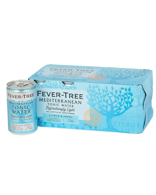 Fever-Tree Refreshingly Light Mediterranean Tonic Water Fridge Pack 150 ml |Buy online with UK delivery at Drinks Yard | www.drinksyard.co.uk