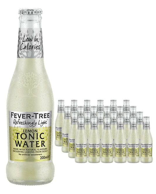 Fever Tree Refreshingly Light Sicilian Lemon Tonic Water Multipack 200 ml |Buy online with UK delivery at Drinks Yard | www.drinksyard.co.uk