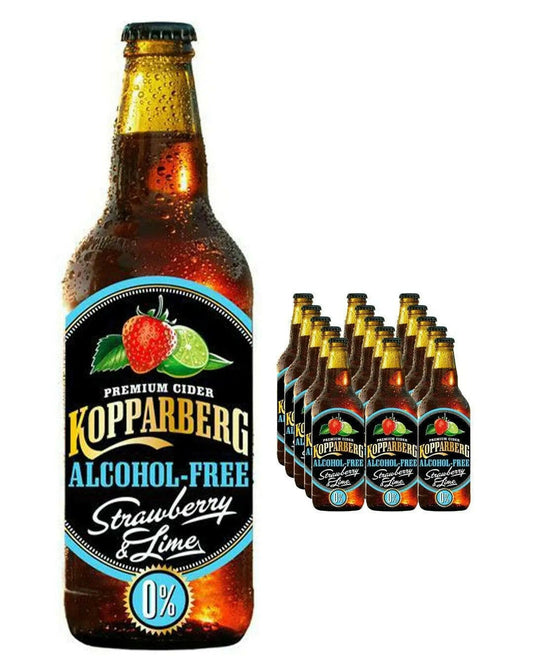 Kopparberg Alcohol Free Strawberry & Lime Premium Cider Multipack |Buy online with UK delivery at Drinks Yard | www.drinksyard.co.uk