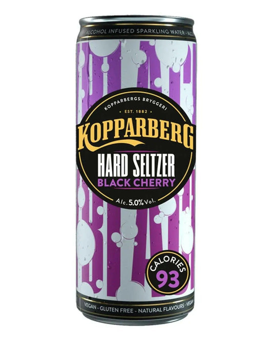 Kopparberg Black Cherry Hard Seltzer Premixed Can |Buy online with UK delivery at Drinks Yard | www.drinksyard.co.uk