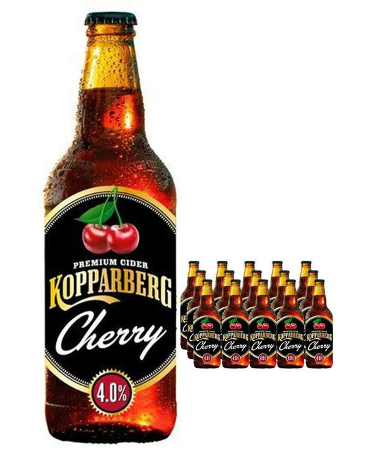 Kopparberg Cherry Premium Cider Multipack 15 x |Buy online with UK delivery at Drinks Yard | www.drinksyard.co.uk