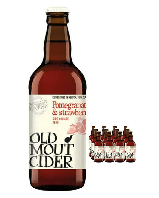 Old Mout Strawberry & Pomegreanate Cider Multipack |Buy online with UK delivery at Drinks Yard | www.drinksyard.co.uk