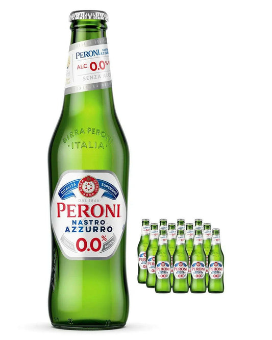 Peroni Nastro Azzurro 0.0 Alcohol Free Beer Multipack |Buy online with UK delivery at Drinks Yard | www.drinksyard.co.uk