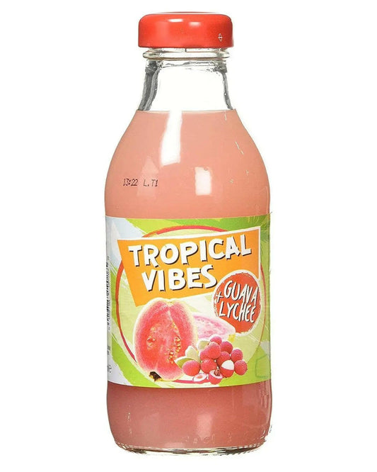 Tropical Vibes Guava & Lychee Drink Multipack 15 x |Buy online with UK delivery at Drinks Yard | www.drinksyard.co.uk