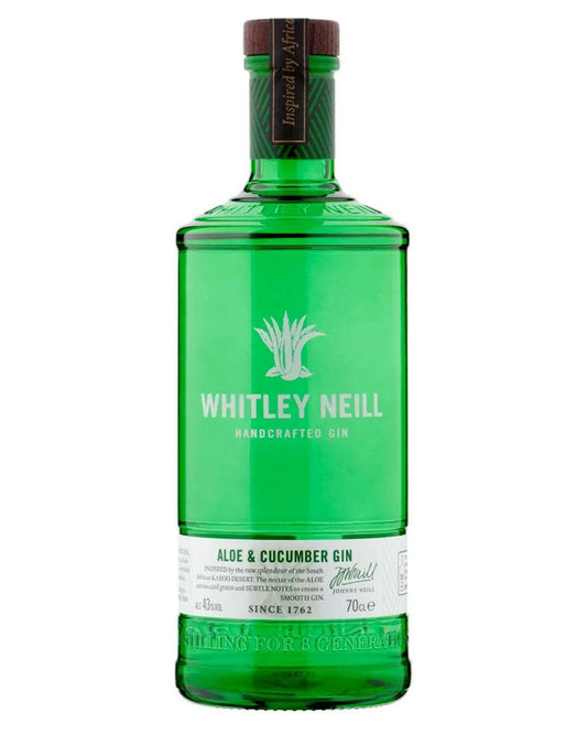 Whitley Neill Aloe & Cucumber Gin |Buy online with UK delivery at Drinks Yard | www.drinksyard.co.uk