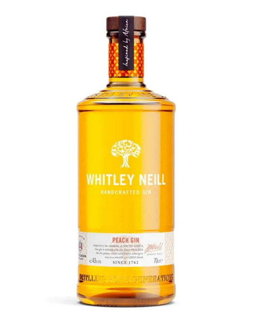 Whitley Neill Peach Gin |Buy online with UK delivery at Drinks Yard | www.drinksyard.co.uk